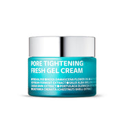 ProtoClinical k-beauty abstract aqua vertical graphic with a muted teal center on a pale background