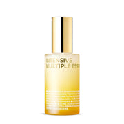 ProtoClinical k-beauty pale yellow beauty product silhouette with soft blue side accents on a light background.