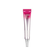ProtoClinical k-beauty rosy magenta beauty product silhouette with soft aqua side accents on a light background.