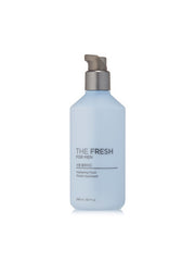 ProtoClinical k-beauty THE FACE SHOP The Fresh For Men Hydrating Fluid 200ml single upright pale blue bottle centered on a white background