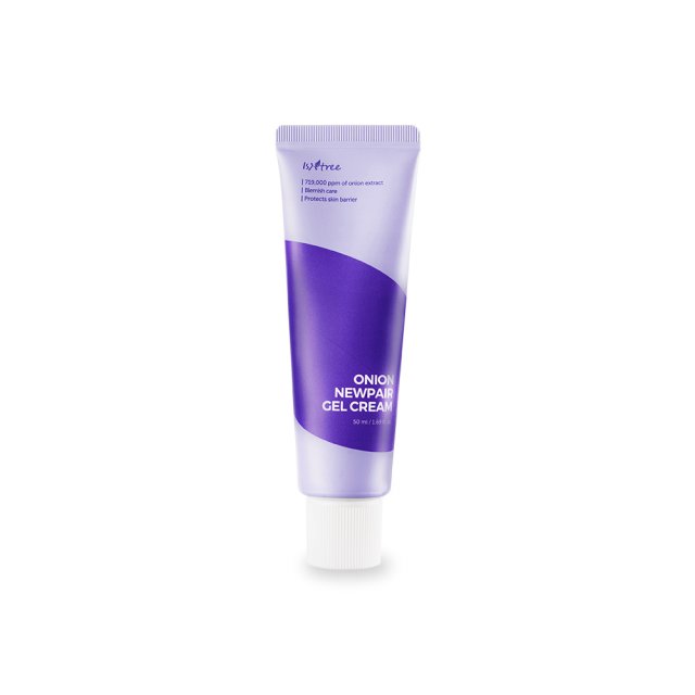 ProtoClinical k-beauty Isntree Onion Newpair Gel Cream 50ml single upright gel cream package centered on a light background