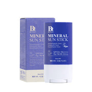 ProtoClinical k-beauty Benton Mineral Sun Stick (SPF50+ PA++++) 15g single upright dark blue sun stick package centered on a light background.