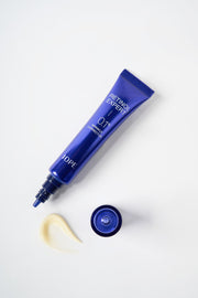 ProtoClinical k-beauty blue skincare product on a light background.