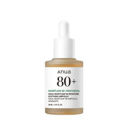 ProtoClinical k-beauty Anua HEARTLEAF 80% MOISTURE SOOTHING AMPOULE 30ml single ampoule bottle packshot on a light background