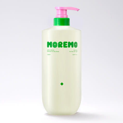 ProtoClinical k-beauty moremo Caffeine Biome Shampoo 1000ml single shampoo bottle packshot on a clean white background