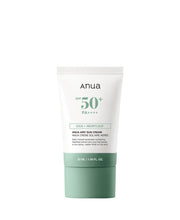 Anua Airy Sun Cream 50ml by ProtoClinical shown in a clean sunscreen product presentation with front-facing packaging on a light background for a k-beauty sun care routine.