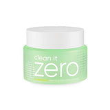 ProtoClinical k-beauty BANILA CO Clean It Zero Cleansing Balm Pore Clarifying 100ml single green cleansing balm jar centered on a white background.