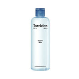 ProtoClinical k-beauty Torriden Dive-in For Men Low Molecular Hyaluronic Acid Skin 300ml single skincare package shown in a centered square packshot.