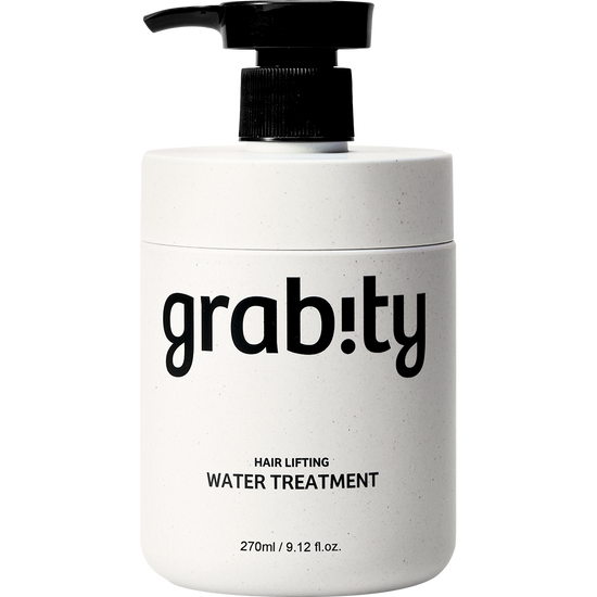 ProtoClinical k-beauty grabity Hair Lifting Water Treatment 270ml single upright pale blue treatment bottle with a dark cap centered on a light background.