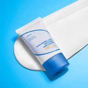 ProtoClinical k-beauty Isntree Hyaluronic Acid Natural Suncream SPF50+PA++++ 50ml single upright suncream tube centered on a clean white background