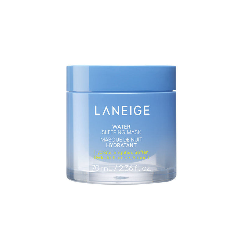 ProtoClinical k-beauty LANEIGE Water Sleeping Mask EX 70ml single cobalt blue jar with a matte lid centered on a clean white background