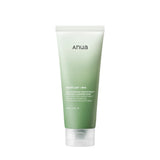 ProtoClinical k-beauty Anua HEARTLEAF QUERCETINOL PORE DEEP CLEANSING FOAM 150ml single upright pale green cleansing foam package centered on a light background.