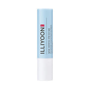 ProtoClinical k-beauty ILLIYOON Ceramide Lip Balm Unscented 3.2g shown as a closed light blue and white lip balm stick standing upright on a clean white background