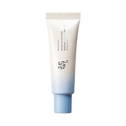 ProtoClinical k-beauty [Beauty of Joseon] Relief Sun Aqua-fresh Rice+B5 (SPF50+ PA++++) 50ml single upright pale blue sunscreen tube centered on a light background.