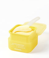 ProtoClinical k-beauty MEDIHEAL: Collagen Capsule Patch Vitamin C 103g/ (60Units) single bright yellow eye patch package standing upright on a white background with pale blue corner accents