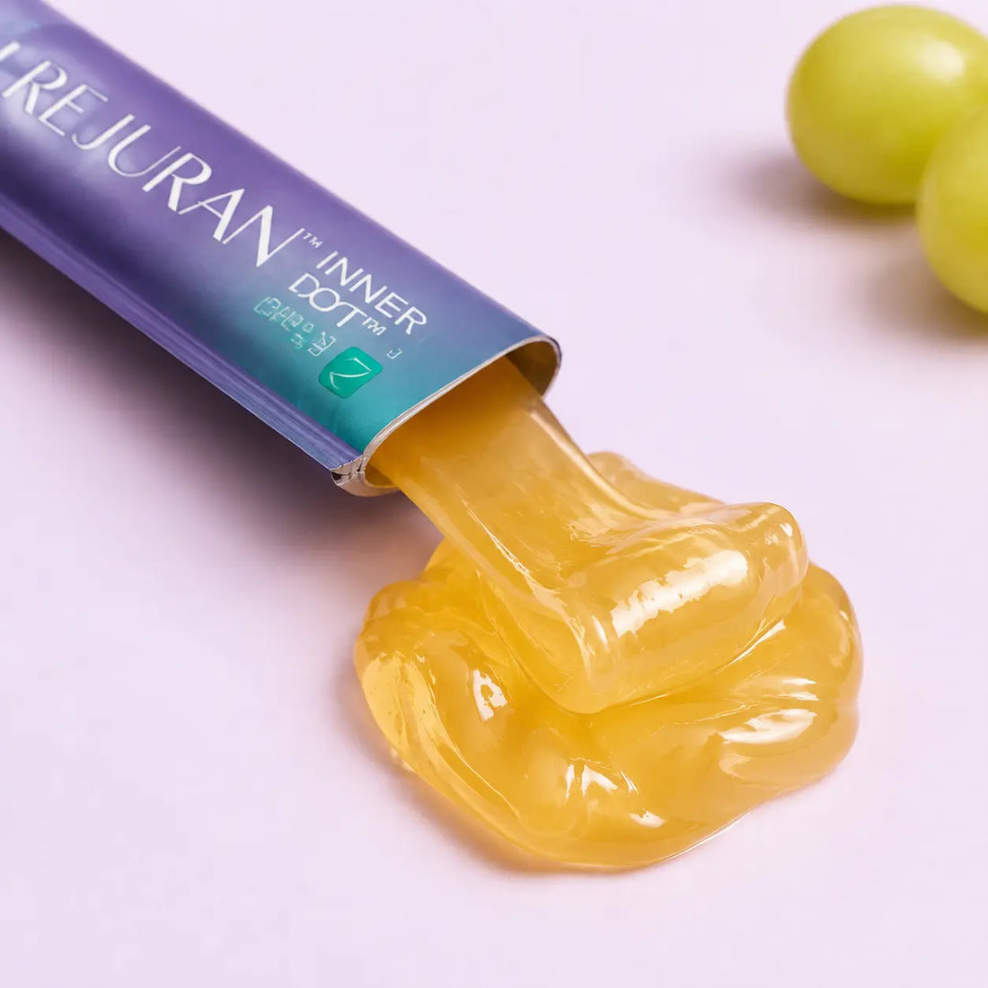 Soft, glossy golden jelly